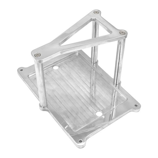 Proflow Deluxe Battery Mount Hold Down, Universal & XS Power, Billet Aluminium, Polished - PFE-R6331 PFE-R6331