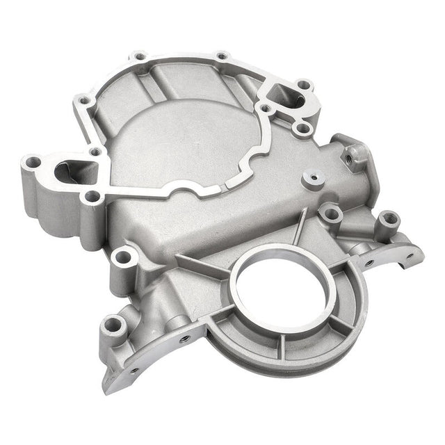 Proflow Timing Cover, 1-piece, Aluminium, Natural, For Ford, Early Style 289,302, 351W, Front Entry Seal, Each - PFE-R6643 PFE-R6643