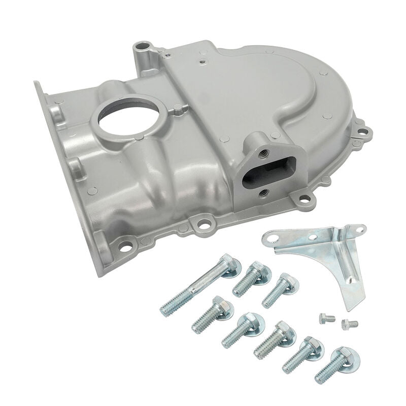 Proflow Timing Cover, 1-Piece, Aluminium, Natural, For BB Ford, FE 390/427/428, Each - PFE-R6647