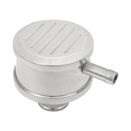 Proflow Breather Cap, Push-In with Tube Ball-Milled ,Polished Aluminum - PFE-R8496 PFE-R8496