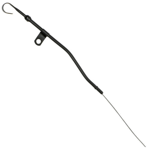 Proflow Engine Oil Dipstick with Tube, Fits Into Timing Cover, Steel, Black, SBF, Windsor V8, 289, 302, Each - PFE-R9221BK PFE-R9221BK