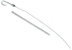 Proflow Dipstick with Tube, Engine Oil, Steel, Chrome, Crysler, Mopar, Small Block, Each - PFE-R9224 PFE-R9224