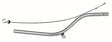 Proflow Transmission Dipstick, Steel, Chrome, TH350, 27 in. Length, Each - PFE-R9421 PFE-R9421