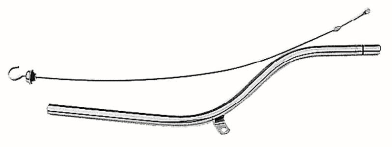 Proflow Transmission Dipstick, Steel, Chrome, TH350, 27 in. Length, Each - PFE-R9421 PFE-R9421