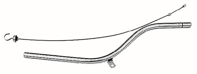 Proflow Transmission Dipstick, Steel, Chrome, TH350, 27 in. Length, Each - PFE-R9421 PFE-R9421
