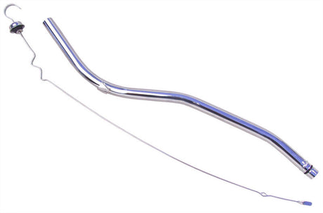 Proflow Transmission Dipstick, Dipstick and Tube, Chrome, Powerglide, 24 in. Long, Each - PFE-R9422 PFE-R9422