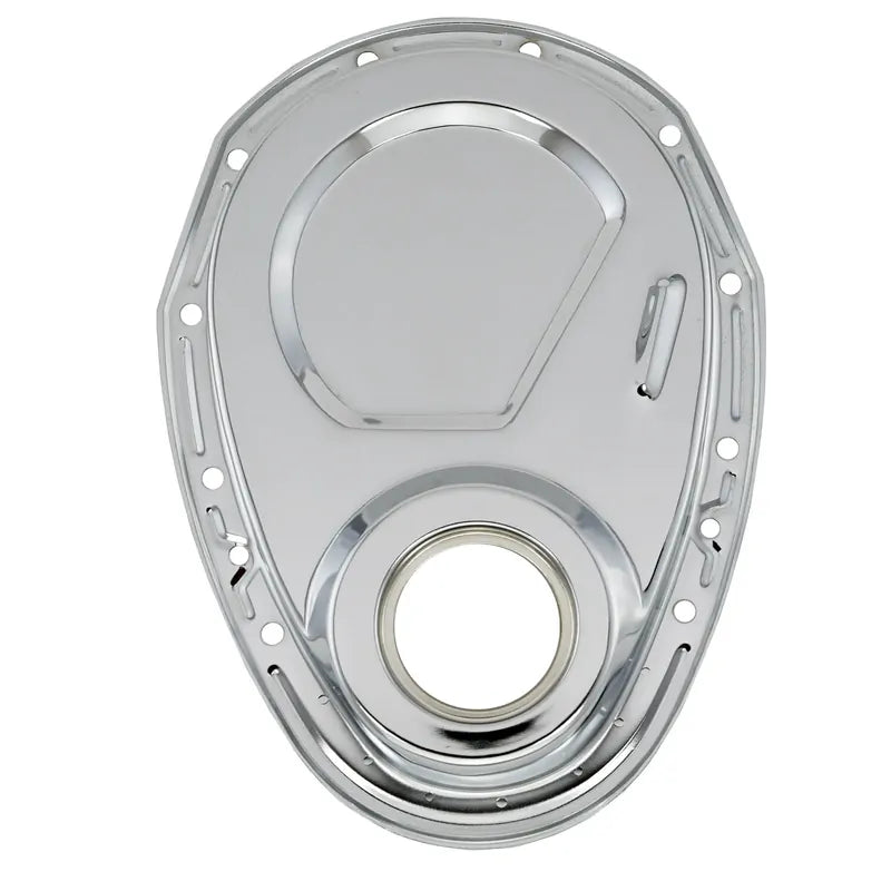Proflow Timing Chain Cover Kit, SB For Chevrolet with Seal / Gaskets / Hardware (Chrome Steel) - PFE-TC7122KIT