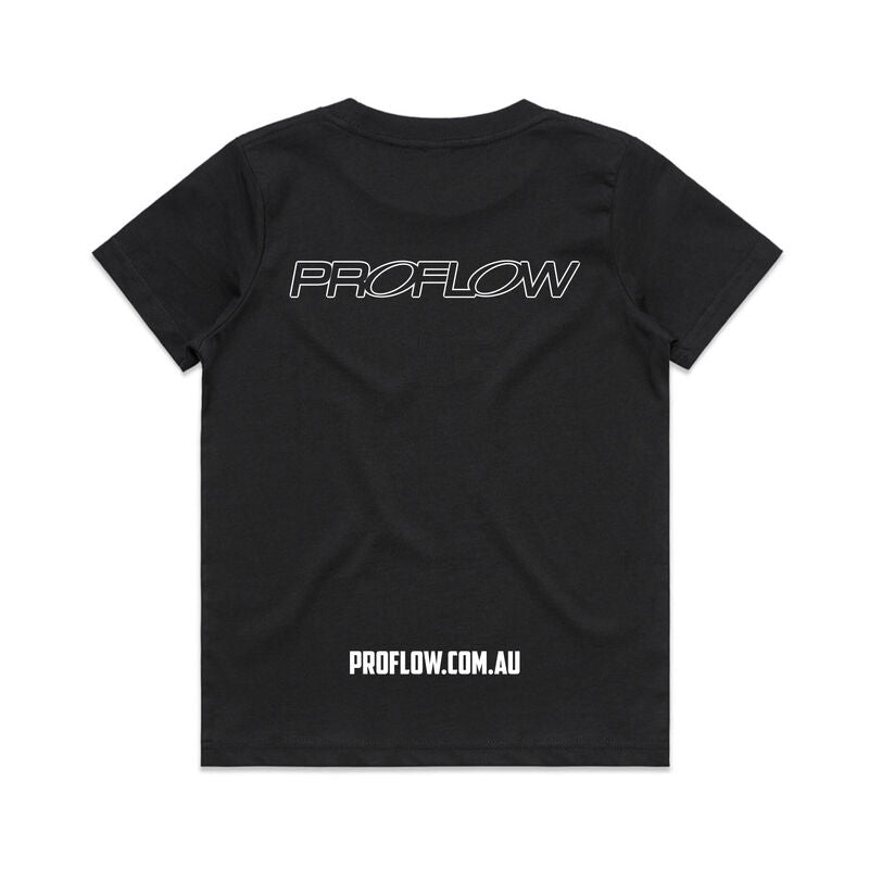 Proflow Logo T-Shirt, Cotton, Black, Youth - PFE-TSHIRT-Y PFE-TSHIRT-Y