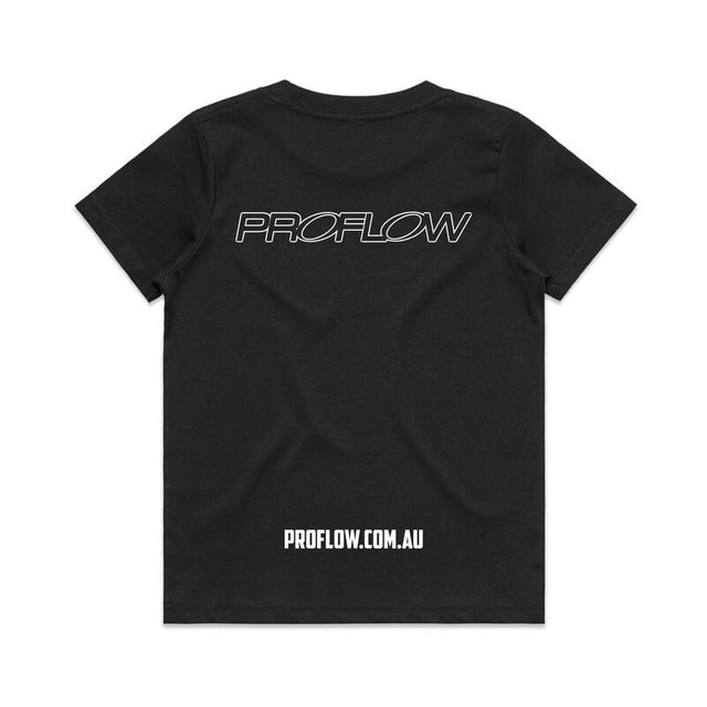 Proflow Logo T-Shirt, Cotton, Black, Youth - PFE-TSHIRT-Y PFE-TSHIRT-Y