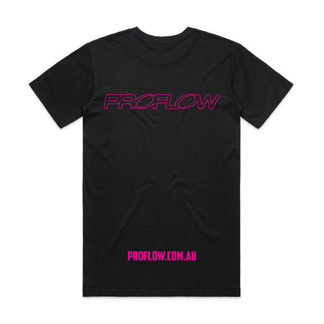 Proflow Pink Logo T-Shirt, Cotton, Men's Large, Each - PFE-TSHIRT2-L-P PFE-TSHIRT2-L-P