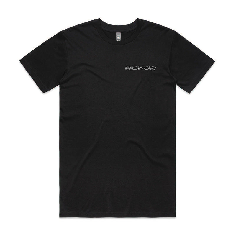 Proflow Logo T-Shirt, Cotton, Black, Men's Medium, Each - PFE-TSHIRT2-M