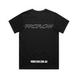 Proflow Logo T-Shirt, Cotton, Black, Women's Extra Small, Each - PFE-TSHIRT2-WXS PFE-TSHIRT2-WXS