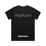 Proflow Logo T-Shirt, Cotton, Black, Women's Extra Small, Each - PFE-TSHIRT2-WXS PFE-TSHIRT2-WXS