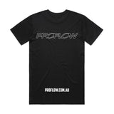 Proflow Logo T-Shirt, Cotton, Black, Men's 2XL, Each - PFE-TSHIRT2-XXL PFE-TSHIRT2-XXL