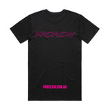 Proflow Pink Logo T-Shirt, Cotton, Men's 3XL, Each - PFE-TSHIRT2-XXXL-P PFE-TSHIRT2-XXXL-P