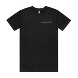 Proflow Logo T-Shirt, Cotton, Black, Men's 4XL, Each - PFE-TSHIRT2-XXXXL