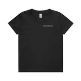 Proflow Logo T-Shirt, Cotton, Black, Youth Size 16, Each - PFE-TSHIRT2-Y16