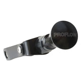 Proflow Engine Dipstick, Braided Stainless Steel Black, Billet Handle, For Chevrolet, Small Block, Driver side - PFE-XED-5001