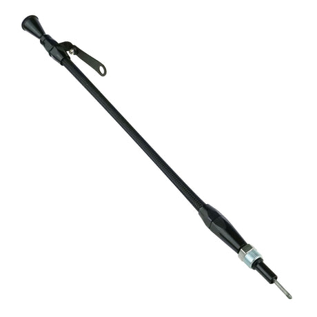 Proflow Engine Dipstick, Braided Stainless Steel Black, Billet Handle, For Ford 351W, Screw in, into Aftermarket Oil Pans - PFE-XED-5005 PFE-XED-5005