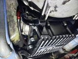 Proflow Transmission Dipstick, Braided Stainless Black, Billet Handle, F/W & B/H Mounts Supplied, C4,C10, Front Pan Fill, Semi Finished, Kit - PFE-XTD-30C4PANSF