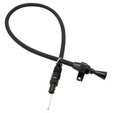 Proflow Transmission Dipstick, Braided Stainless Black, For Holden Commodore VE-VF, GM 6L80/6L80E, Billet Handle, Universal Firewall Mount, Each - PFE-XTD-6L80EFM PFE-XTD-6L80EFM
