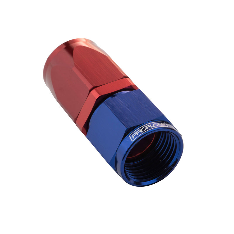 Proflow Straight Hose End -08AN Hose to Female, Blue/Red - PFE101-08 PFE101-08