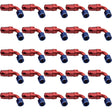Proflow Bulk Pack 90 Degree Hose End -08AN Hose to Female, Blue/Red 25pc - PFE103-08-25 PFE103-08-25