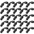 Proflow Bulk Pack 90 Degree Hose End -10AN Hose to Female, Black 25pc - PFE103-10BK-25 PFE103-10BK-25