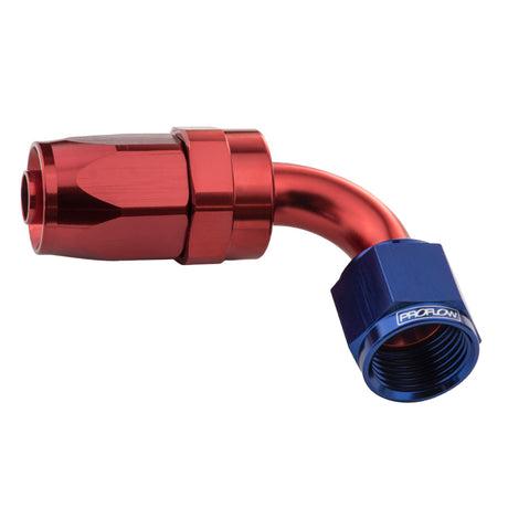 Proflow 90 Degree Hose End -16AN Hose to Female, Blue/Red - PFE103-16 PFE103-16