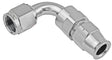 Proflow 5/16in. Tube 90 Degree To Female -06AN Hose End Tube Adaptor, Silver - PFE113-05S PFE113-05S