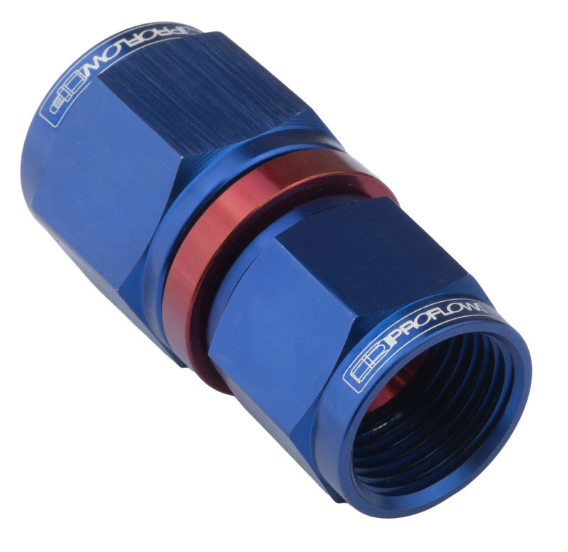 Proflow Female Flare Union Swivel Hose End Straight -10AN To -12AN, Blue - PFE131-10-12 PFE131-10-12
