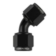 Proflow 45 Degree Female Flare Union Swivel Hose End -04AN, Black - PFE132-04BK PFE132-04BK