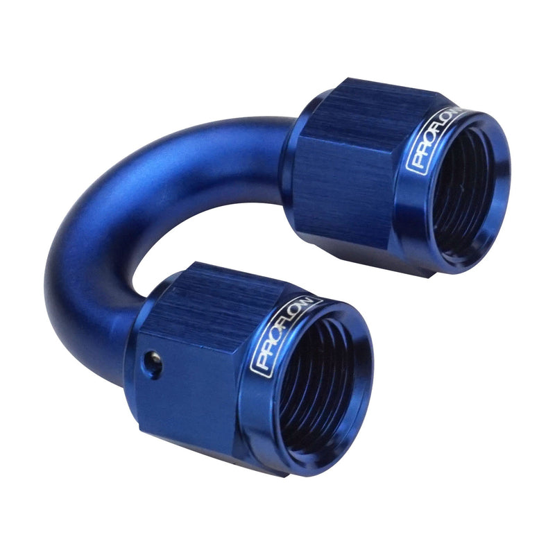 Proflow 180 Degree Female To Female Union Swivel Hose End 08AN, Blue - PFE136-08 PFE136-08