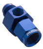Proflow Straight Male Adaptor - Female Adaptor -04AN 1/8in. NPT Gauge Port Hose End, Blue - PFE140-04 PFE140-04