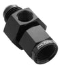 Proflow Straight Male Adaptor - Female Adaptor -06AN 1/8in. NPT Gauge Port Hose End, Black - PFE140-06BK PFE140-06BK