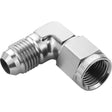 Proflow 90 Degree Male Adaptor - Female Adaptor Swivel Coupler Hose End -08AN, Silver - PFE143-08S PFE143-08S
