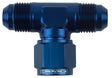 Proflow AN Tee -10AN Female Swivel Coupler Hose End On Side, Blue - PFE144-10 PFE144-10