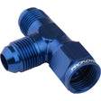 Proflow AN Tee -12AN Female Swivel Coupler Hose End On Run, Blue - PFE145-12 PFE145-12