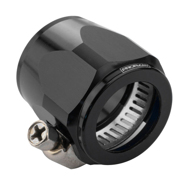 Proflow Aluminium Hex Hose Finisher Clamp 15.8mm ID, Black - PFE150-06BK PFE150-06BK