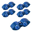 Proflow Twin Hose Clamp Separators, 5 pack, 04AN, Blue, 11mm Hole - PFE155-04B PFE155-04B