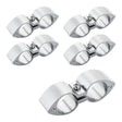 Proflow Twin Hose Clamp Separators, 5 pack, 07AN, Silver, 14.5mm Hole - PFE155-07P PFE155-07P
