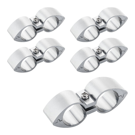 Proflow Twin Hose Clamp Separators, 5 pack,10AN, Silver, 20mm Hole - PFE155-10P PFE155-10P