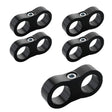 Proflow Aluminium Hose & Tubing Clamp Separators, 5 pack, Clamp 8mm ID Hole, Black - PFE156-05BK PFE156-05BK