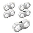 Proflow Aluminium Hose & Tubing Clamp Separators, 5 pack, Clamp 27.8mm ID Hole, Silver - PFE156-17P PFE156-17P