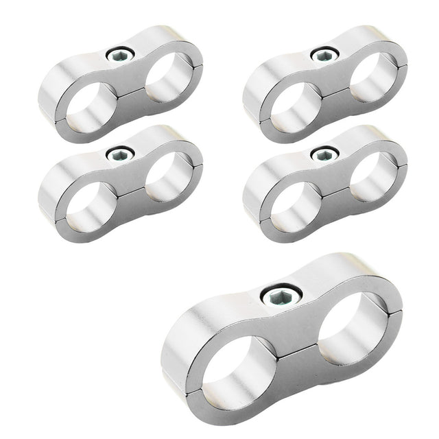 Proflow Aluminium Hose & Tubing Clamp Separators, 5 pack, Clamp 27.8mm ID Hole, Silver - PFE156-17P PFE156-17P