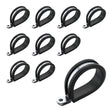 Proflow Cushioned Hose Mounting P-Clamp , 4.7mm, Silver, 10 Pack - PFE158-03S PFE158-03S