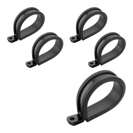 Proflow Cushioned Hose Mounting P-Clamp , 19mm, Black, 5 Pack - PFE158-12BK PFE158-12BK