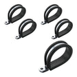 Proflow Cushioned Hose Mounting P-Clamp , 19mm, Silver, 5 Pack - PFE158-12S PFE158-12S
