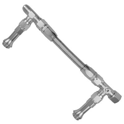 Proflow Fuel Line kit, Holley 4150 -6 AN, Single Inlet, Swivel-Seal, Stainless Steel Hose, Polished - PFE160-06-02S PFE160-06-02S