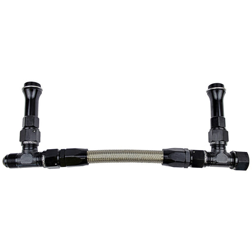 Proflow Fuel Line kit, Holley 4500 -8 AN, Single Inlet, Swivel-Seal, Stainless Steel Hose, Black - PFE162-08BK PFE162-08BK